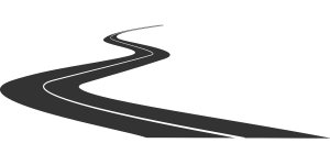 vector image of a Curving Road Way