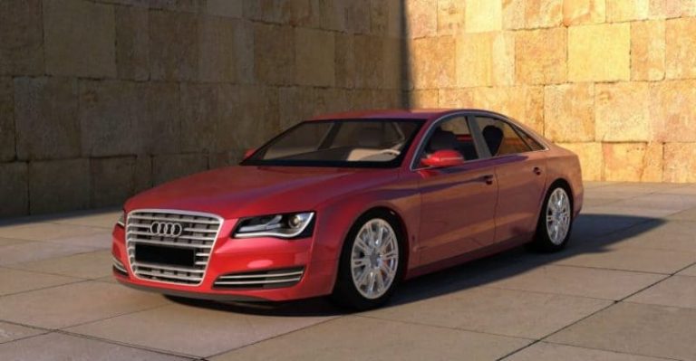 Red Audi Car