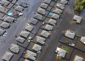 flooded neighbourhood