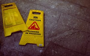 wet floor sign